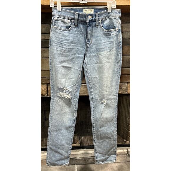Women’s MADEWELL Light Wash THE SLIM BOYJEAN Jeans Sz 26 NWT *A4 - Picture 1 of 6